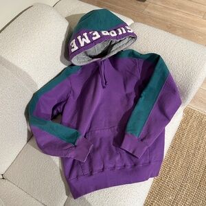 Supreme purple hoodie